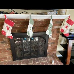 Set of 4 hand made Christmas stockings vintage